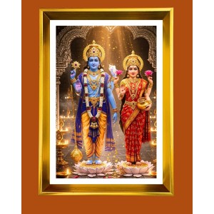 Lakhsmi Narayanaa Golden Photo Frame - 12x16 Inches | Elegant Wooden Frame For Home, Office & Temple Decoration | Spiritual Wall & Table Decor And Gift Item (F9775) Lakhsmi Narayanaa Golden Photo Frame - 12x16 Inches | Elegant Wooden Frame For Home, Office & Temple Decoration | Spiritual Wall & Table Decor And Gift Item (F9775)