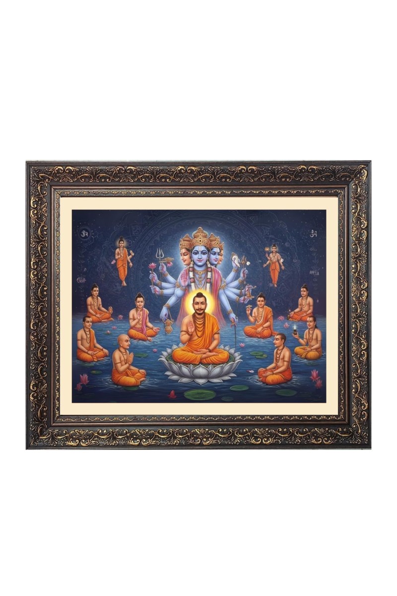 Buddhist Big Photo Frame - 18x22 Inches for Home,Temple & Office Decoration