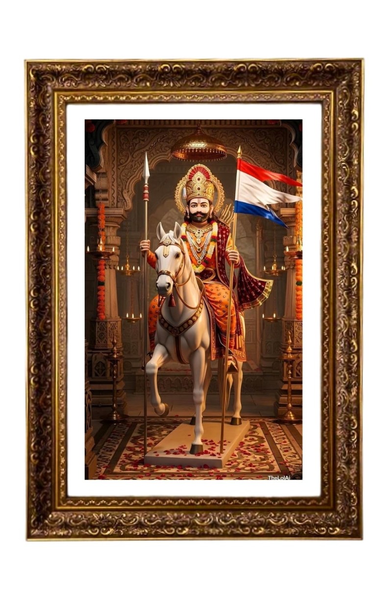 Vertical16X24 Inches Frame Big Photo Frame - 20x28 Inches For Home,Temple & Office Decoration (F11134)