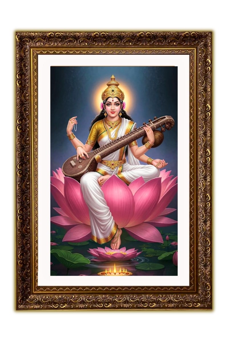 Vertical16X24 Inches Frame Big Photo Frame - 20x28 Inches For Home,Temple & Office Decoration (F10926)