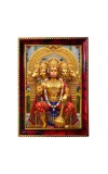 Jay HanuMan Photo Frame For Wall & Table | 7x9 Inch Golden Cherry Finish | Decorative Jai Hanuman Photo Frame For Home, Office & Pooja Room (F11327)