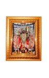 Goddess Bhavatarini Golden Designer Photo Frame | 10x14 Inch Religious Wall Hanging Frame For Home & Office Decoration | Hindu Deity Goddess Bhavatarini Spiritual Gift Item