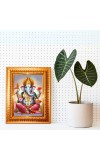 Kriyaa Yoga Golden Designer Photo Frame | 10x14 Inch Religious Wall Hanging Frame For Home, Office Decoration and Spiritual Gift Item () (M4)