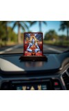 Car Desk/Table Top Lord Shiva Wooden Photo Stand 3x4 Inches, Compact & Stylish Spiritual Display For Car, Home & Office (Pack Of 1) (F14532)