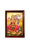 Goddess Laxmi Photo Frame For Wall & Table | 7x9 Inch Golden Cherry Finish | Decorative Goddess Laxmi Photo Frame For Home, Office & Pooja Room (F11882)