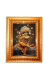 Divine Krishna Golden Designer Photo Frame | 14x18 Inch Religious Wall Hanging Frame For Home, Office Decoration and Spiritual Gift Item (M4)