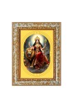 Devi Durga Spiritual Guru Digital Photo In Designer Frame, Size 10x16 Inch | Hindu Religious Picture For Home Temple, Office & Gift | Wall Art & Pooja Decor (F10402)