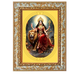 Devi Durga Spiritual Guru Digital Photo In Designer Frame, Size 8x12 Inch | Hindu Religious Picture For Home Temple, Office & Gift | Wall Art & Pooja Decor (F10402) Devi Durga Spiritual Guru Digital Photo In Designer Frame, Size 8x12 Inch | Hindu Religious Picture For Home Temple, Office & Gift | Wall Art & Pooja Decor (F10402)