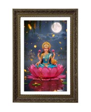 Maa Laxmi Big Photo Frame - 20x28 Inches For Home,Temple & Office Decoration (F10713)
