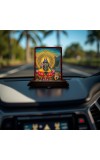 Car Desk/Table Top Lord Surya Deva Wooden Photo Stand 3x4 Inches, Compact & Stylish Spiritual Display For Car, Home & Office (Pack Of 1) (F14459)