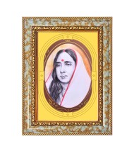 Sri Sarada Devi Spiritual Guru Digital Photo In Designer Frame, Size 10x16 Inch | Hindu Religious Picture For Home Temple, Office & Gift | Wall Art & Pooja Decor (F10422)