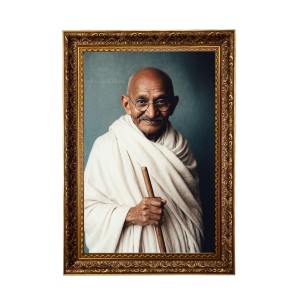 Mahatma Gandhi Big Photo Frame - 20x28 Inches For Home,Temple & Office Decoration (F11231)