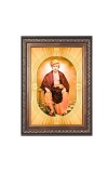 Swami Dayanand Saraswati Spiritual Guru Digital Photo In Designer Frame, Size 8x12 Inch | Hindu Religious Picture For Home Temple, Office & Gift | Wall Art & Pooja Decor (F10464)
