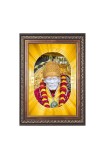 Shirdi Sai Baba Spiritual Guru Digital Photo In Designer Frame, Size 8x12 Inch | Hindu Religious Picture For Home Temple, Office & Gift | Wall Art & Pooja Decor (F10452)