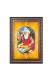 Maharishi Valmiki Spiritual Guru Digital Photo In Designer Frame, Size 12x18 Inch | Hindu Religious Picture For Home Temple, Office & Gift | Wall Art & Pooja Decor (F10461)
