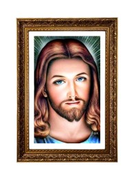 Jesus Christ Big Photo Frame - 20x28 Inches For Home,Temple & Office Decoration (F11244)