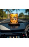 Car Desk/Table Top Lord Vishu Laxmi Wooden Photo Stand â€“ 3x4 Inches, Compact & Stylish Spiritual Display For Car, Home & Office (Pack Of 1) (F15117)