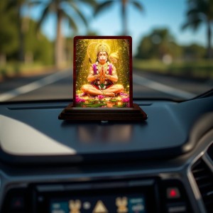 Car Desk/Table Top Lord Hanuman Wooden Photo Stand 3x4 Inches, Compact & Stylish Spiritual Display For Car, Home & Office (Pack Of 1) (F14617) Car Desk/Table Top Lord Hanuman Wooden Photo Stand 3x4 Inches, Compact & Stylish Spiritual Display For Car, Home & Office (Pack Of 1) (F14617)