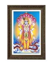 Lord Vishnu Big Photo Frame - 20x28 Inches For Home,Temple & Office Decoration (F11078)
