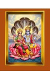 Golden Photo Frame - 10x14 Inches | Elegant Wooden Frame For Home, Office & Temple Decoration | Spiritual Wall & Table Decor and Gift Item