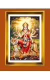 Golden Photo Frame - 10x14 Inches | Elegant Wooden Frame For Home, Office & Temple Decoration | Spiritual Wall & Table Decor and Gift Item