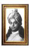 Paramahamsa Yoganananda Digital Golden Balck Color Photo Frame | Hindu Religious Wall Decor | 10x16 Inches - Inspirational Wall Art For Office, Home Decor - Ideal Spiritual Gift (F16830)