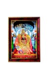 Goddess Tulja Bhavani Photo Frame For Wall & Table | 7x9 Inch Golden Cherry Finish | Decorative Goddess Tulja Bhavani Photo Frame For Home, Office & Pooja Room (F11627)