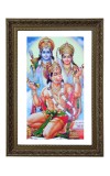 Lord Ram, Sita, And Lord Hanuman. Big Photo Frame - 20x28 Inches For Home,Temple & Office Decoration (F11089)