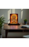 Car Desk/Table Top Lord Shubramanya Wooden Photo Stand â€“ 3x4 Inches, Compact & Stylish Spiritual Display For Car, Home & Office (Pack Of 1) (F15157)