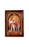 Goddess Mahalaxmi Photo Frame For Wall & Table | 7x9 Inch Golden Cherry Finish | Decorative Goddess Mahalaxmi Photo Frame For Home, Office & Pooja Room (F11883)