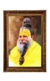 Premanand Ji Maharaj Big Photo Frame - 20x28 Inches For Home,Temple & Office Decoration (F11215)