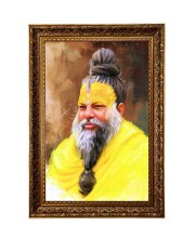 Premanand Ji Maharaj Big Photo Frame - 20x28 Inches For Home,Temple & Office Decoration (F11215)