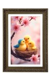 Cartoon Birds Big Photo Frame - 20x28 Inches For Home,Temple & Office Decoration (F10742)