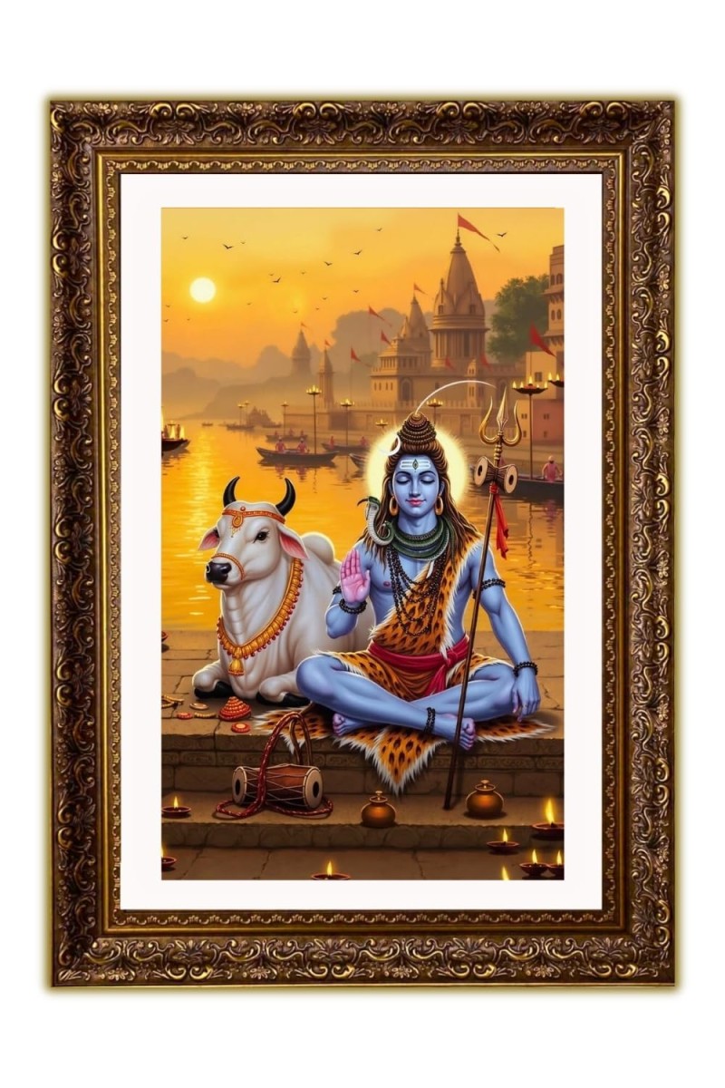 Vertical16X24 Inches Frame Big Photo Frame - 20x28 Inches For Home,Temple & Office Decoration (F10952)