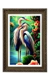Two Blue Herons Big Photo Frame - 20x28 Inches For Home,Temple & Office Decoration (F11052)