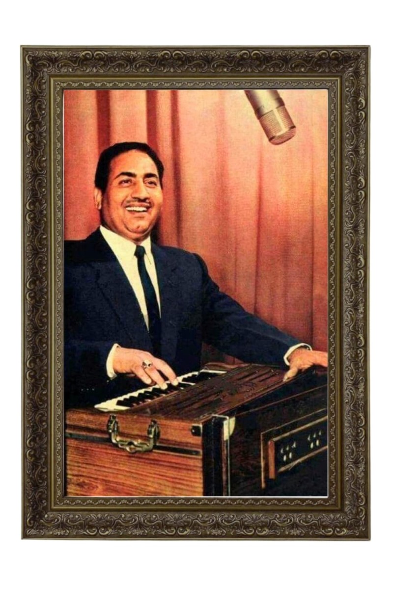 Mohammed Rafi Big Photo Frame - 20x28 Inches For Home,Temple & Office Decoration (F10633)