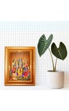 Ram Darbar Golden Designer Photo Frame | 10x14 Inch Religious Wall Hanging Frame For Home & Office Decoration | Hindu Deity Ram Darbar Spiritual Gift Item