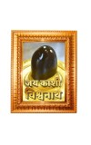 Jai Kashi Vishwanath Golden Designer Photo Frame | 10x14 Inch Religious Wall Hanging Frame For Home & Office Decoration | Hindu Deity Spiritual Gift Item