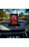 Car Desk/Table Top Radha Krishna Wooden Photo Stand 3x4 Inches, Compact & Stylish Spiritual Display For Car, Home & Office (Pack Of 1) (F14225)