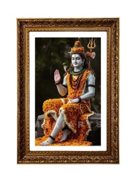 Lord Mahadev Big Photo Frame - 20x28 Inches For Home,Temple & Office Decoration (F11182)