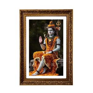 Lord Mahadev Big Photo Frame - 20x28 Inches For Home,Temple & Office Decoration (F11182)