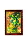 Lord Ganesha Art Photo Frame For Wall & Table | 7x9 Inch Golden Cherry Finish | Decorative Lord Ganesha Art Photo Frame For Home, Office & Pooja Room (F11586)