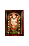 Lord Venkateshwara Photo Frame For Wall & Table | 7x9 Inch Golden Cherry Finish | Decorative Lord Venkateshwara Photo Frame For Home, Office & Pooja Room (F11812)