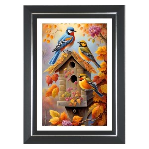 Bird House Photo Wall & Table Frame | 10x14 Inch Black Designer | Perfect For Gifting & Home Decor (F9566)