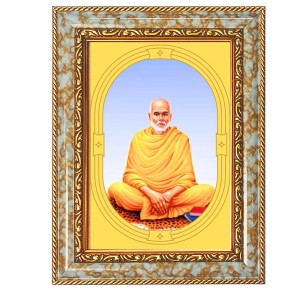 Sree Narayana Guru Spiritual Guru Digital Photo In Designer Frame, Size 8x12 Inch | Hindu Religious Picture For Home Temple, Office & Gift | Wall Art & Pooja Decor (F10407)