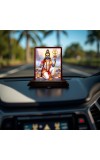 Car Desk/Table Top Lord Parvathi Maatha Wooden Photo Stand 3x4 Inches, Compact & Stylish Spiritual Display For Car, Home & Office (Pack Of 1) (F14416)