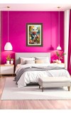 Cute, Anthropomorphic White Cat Big Photo Frame - 20x28 Inches For Home,Temple & Office Decoration (F10700)