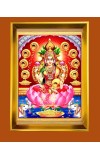 Mata Lakhsmi Golden Photo Frame - 16x20 Inches | Elegant Wooden Frame For Home, Office & Temple Decoration | Spiritual Wall & Table Decor And Gift Item (F9753)