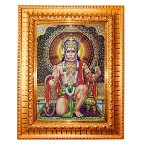 Maa Tara Golden Designer Photo Frame | 18x22 Inch Religious Wall Hanging Frame For Home, Office Decoration and Spiritual Gift Item (M2)
