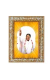 Mata Amritanandamayi Spiritual Guru Digital Photo In Designer Frame, Size 8x12 Inch | Hindu Religious Picture For Home Temple, Office & Gift | Wall Art & Pooja Decor (F10482)